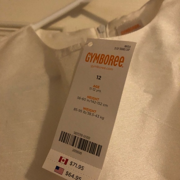 Gymboree Size 12 Sleeveless Tiered Dress with bow detail - NWT - Picture 3 of 6